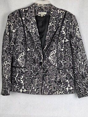 Coldwater Creek Jacket One Button Closure Size L